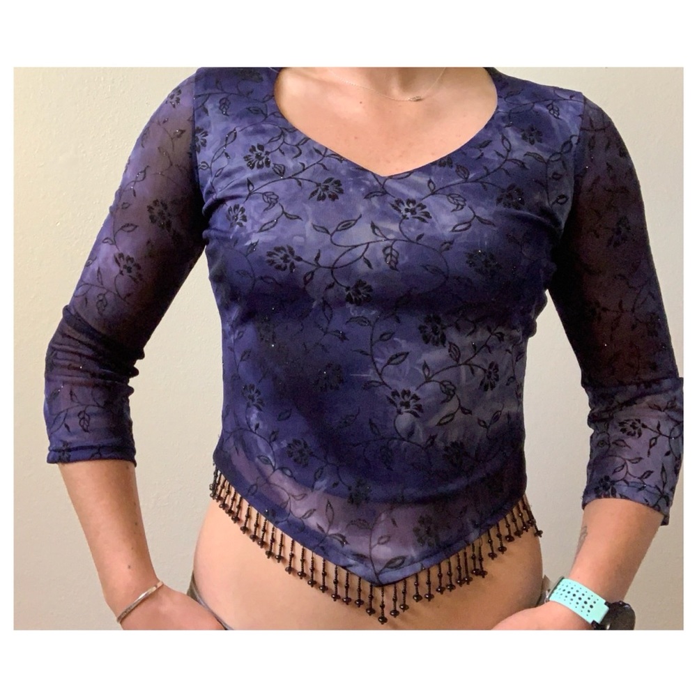Y2K Beaded Top